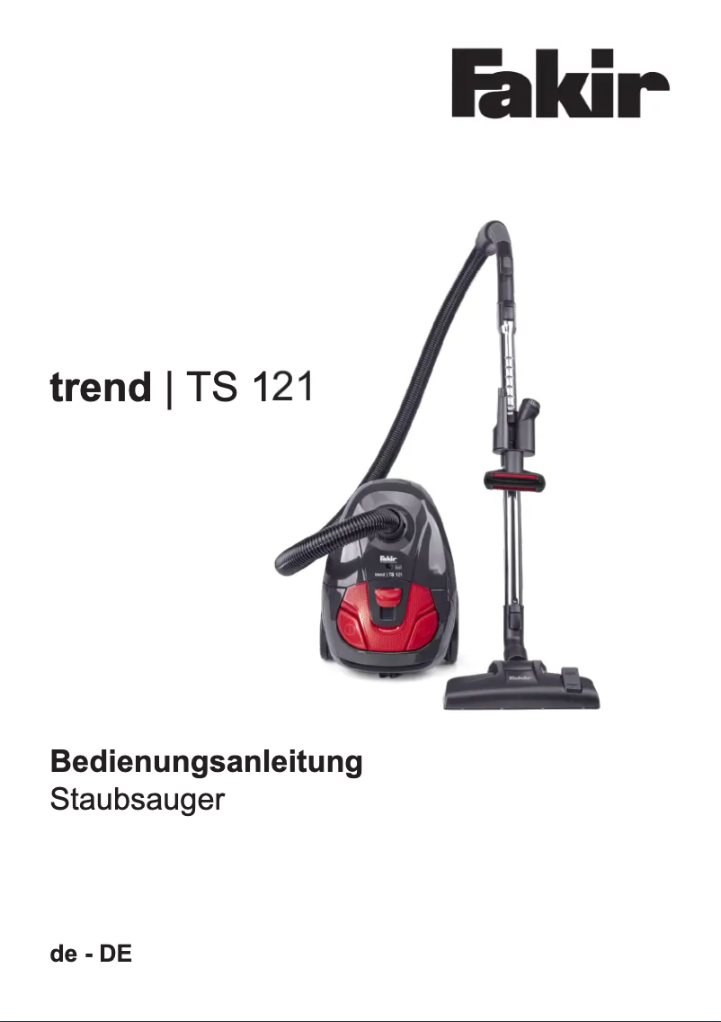 Image de la première page du manuel de l'appareil Trend TS 121