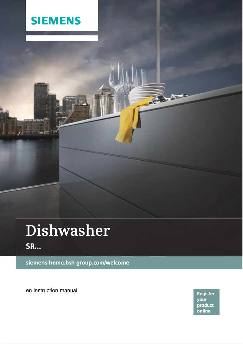 Page n°1 - Manuel d'utilisation et d'entretien Siemens SR635X01ME