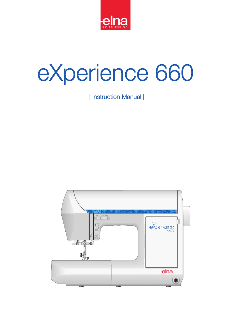 Page n°1 - Manuel utilisateur Elna eXcellence 660
