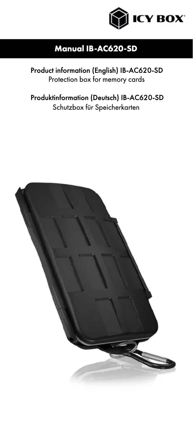 Image de la première page du manuel de l'appareil IB-AC620-SD