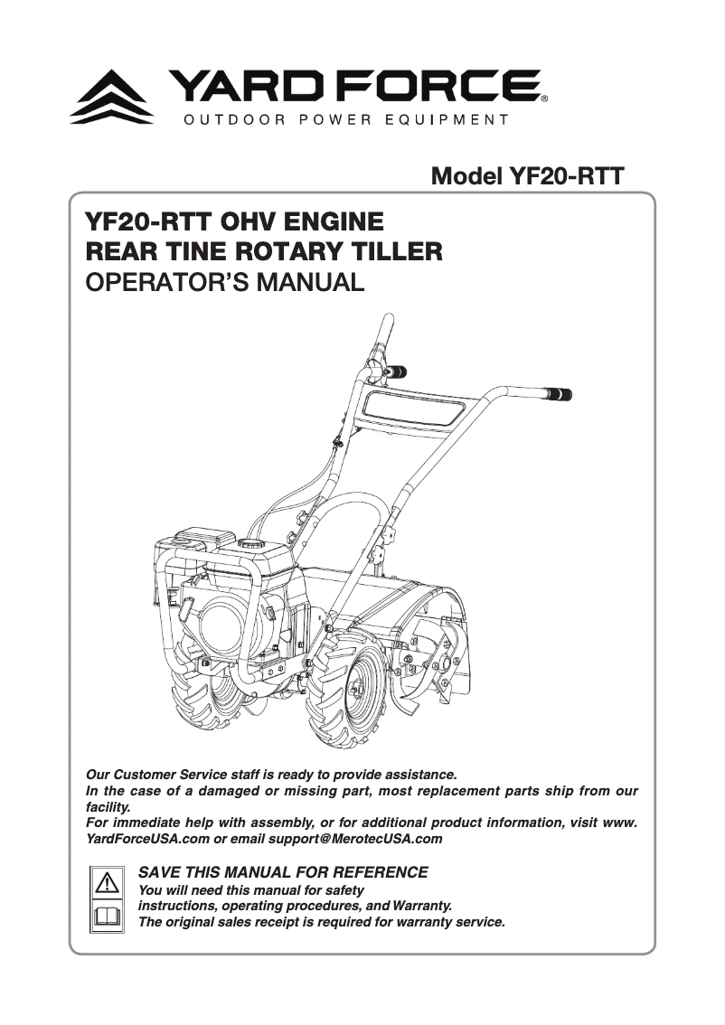Image de la première page du manuel de l'appareil YF20-RTT