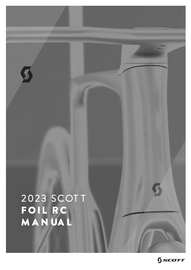 Page 1 of the manual User Manual Scott Foil RC 20