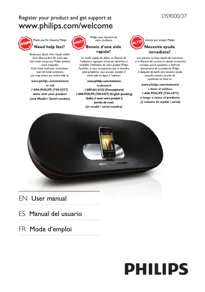 Image de la première page du manuel de l'appareil Fidelio DS9000