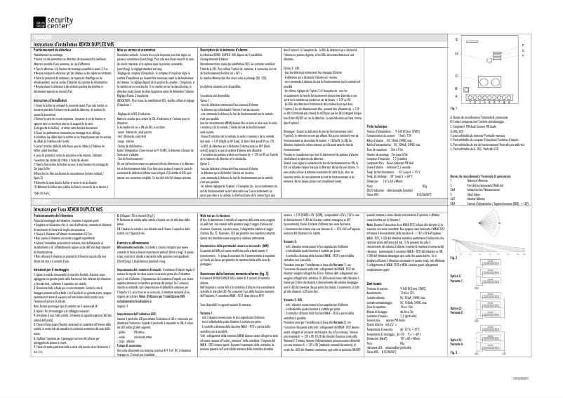 Página 1 del manual Guía de instalación Abus BW8010