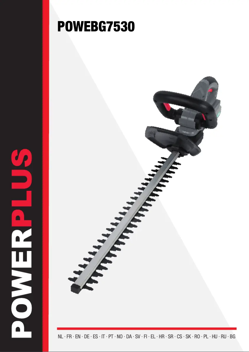 Image de la première page du manuel de l'appareil POWEBG7530