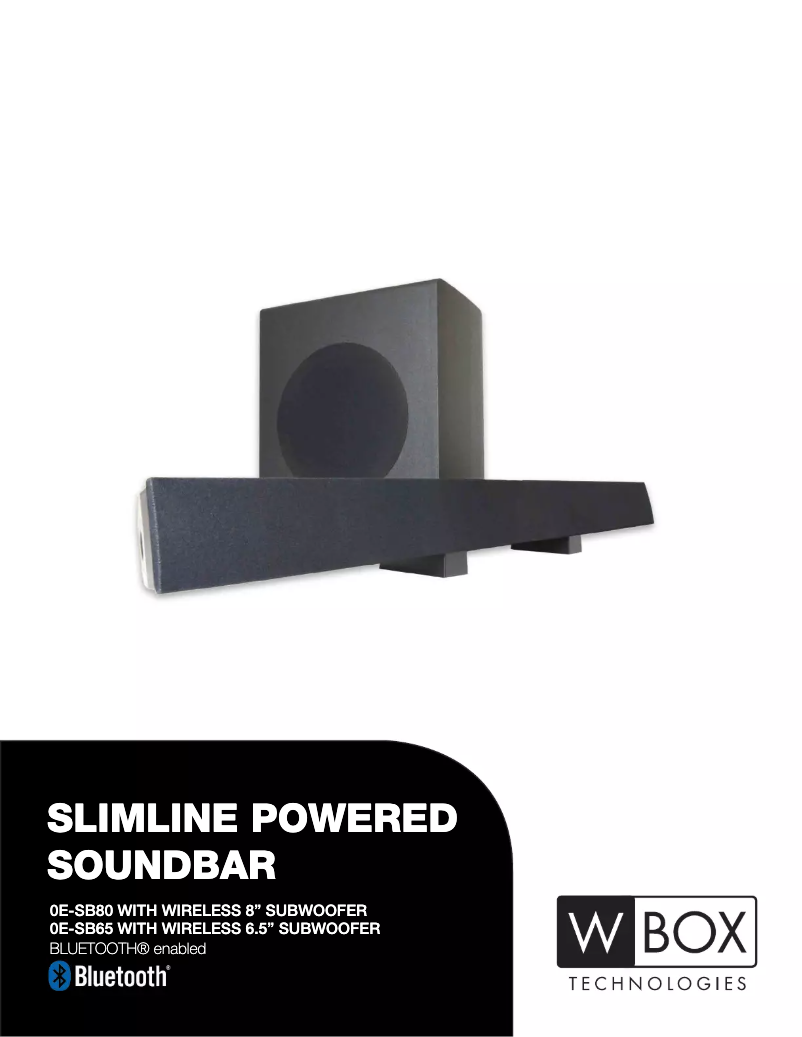 Página 1 del manual Manual de usuario W Box OE-SB80