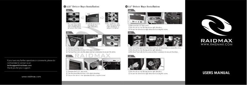 Página 1 del manual Manual de usuario Raidmax Super Hurricane ATX-248NWU