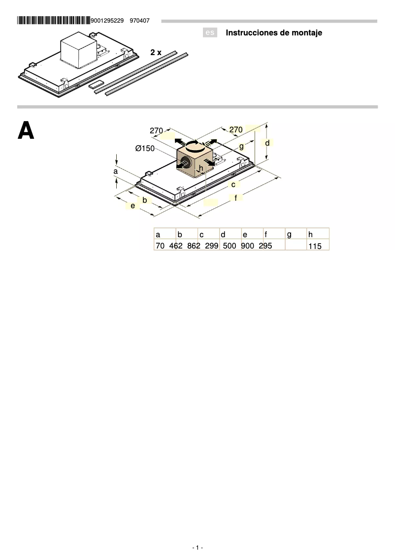Página 1 del manual Manual de usuario Balay 3BE297RB