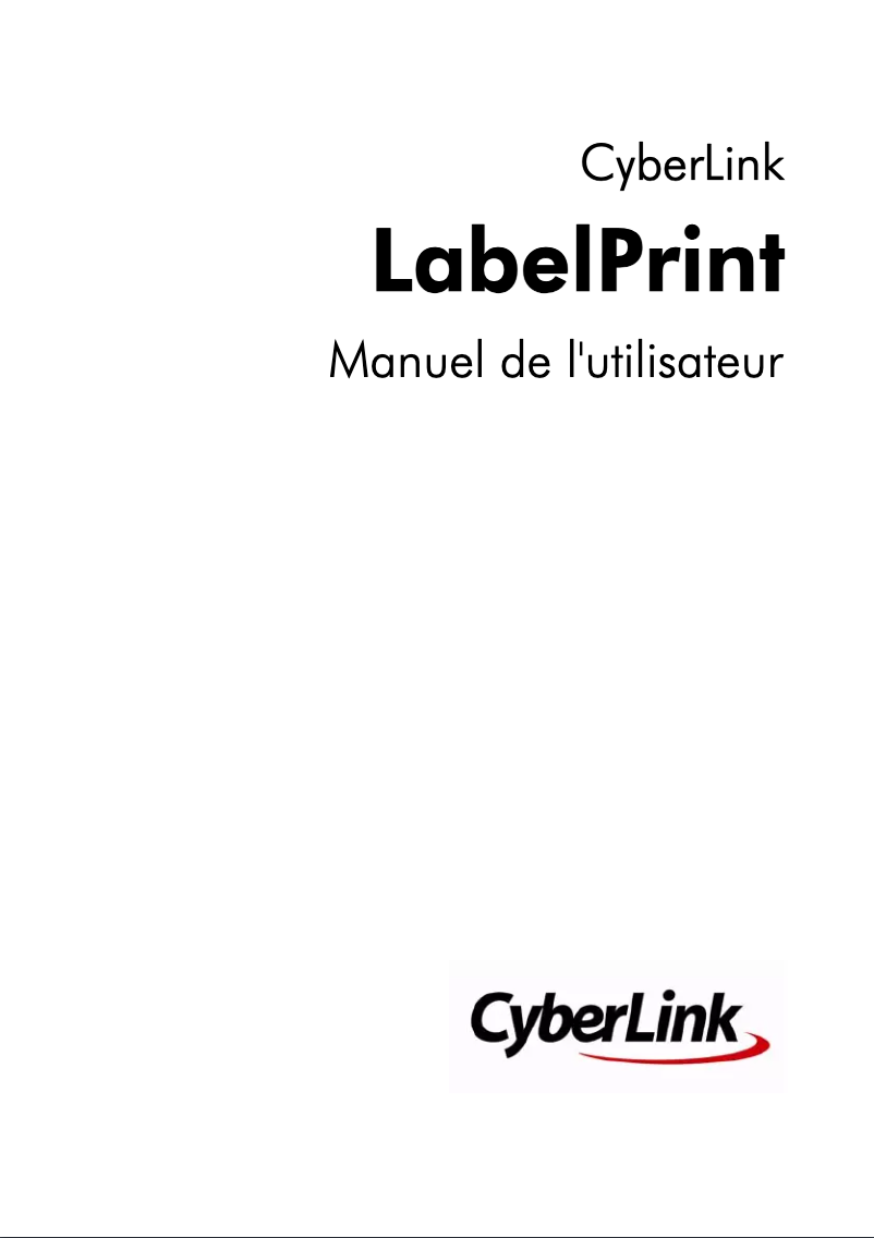 Image de la première page du manuel de l'appareil LabelPrint 2.5