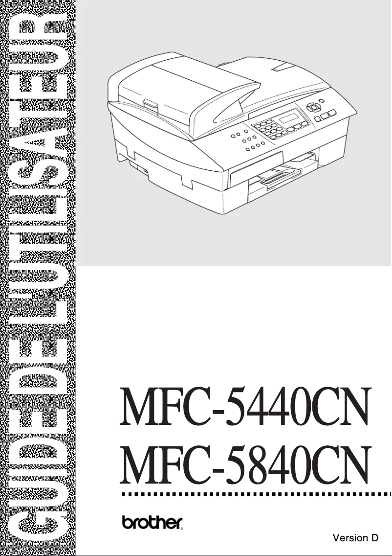 Page n°1 - Manuel utilisateur Brother MFC-5440CN