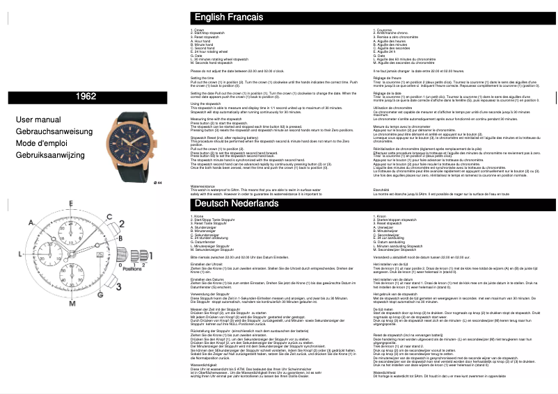 Page 1 de la notice Manuel utilisateur Davis Cooper 1962