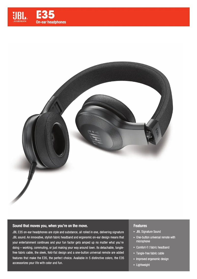 Image de la première page du manuel de l'appareil E35