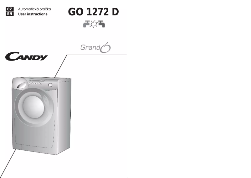 Page n°1 - Manuel utilisateur Candy GO4 1272 DH