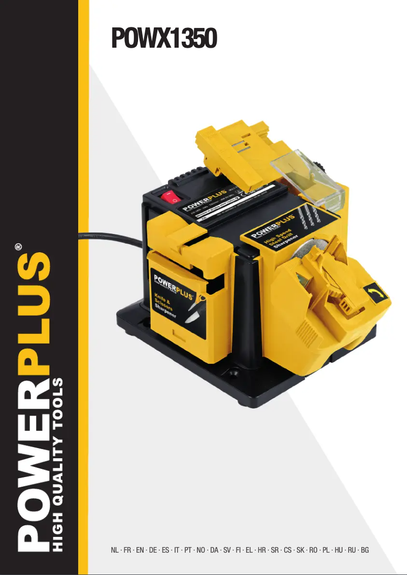 Page 1 de la notice Manuel utilisateur PowerPlus POWX1350