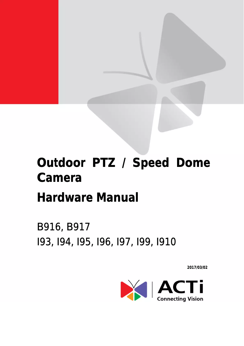 Image de la première page du manuel de l'appareil I99