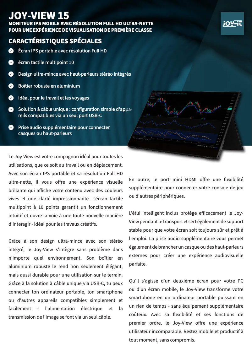 Imagen de la primera página del manual del dispositivo View 15