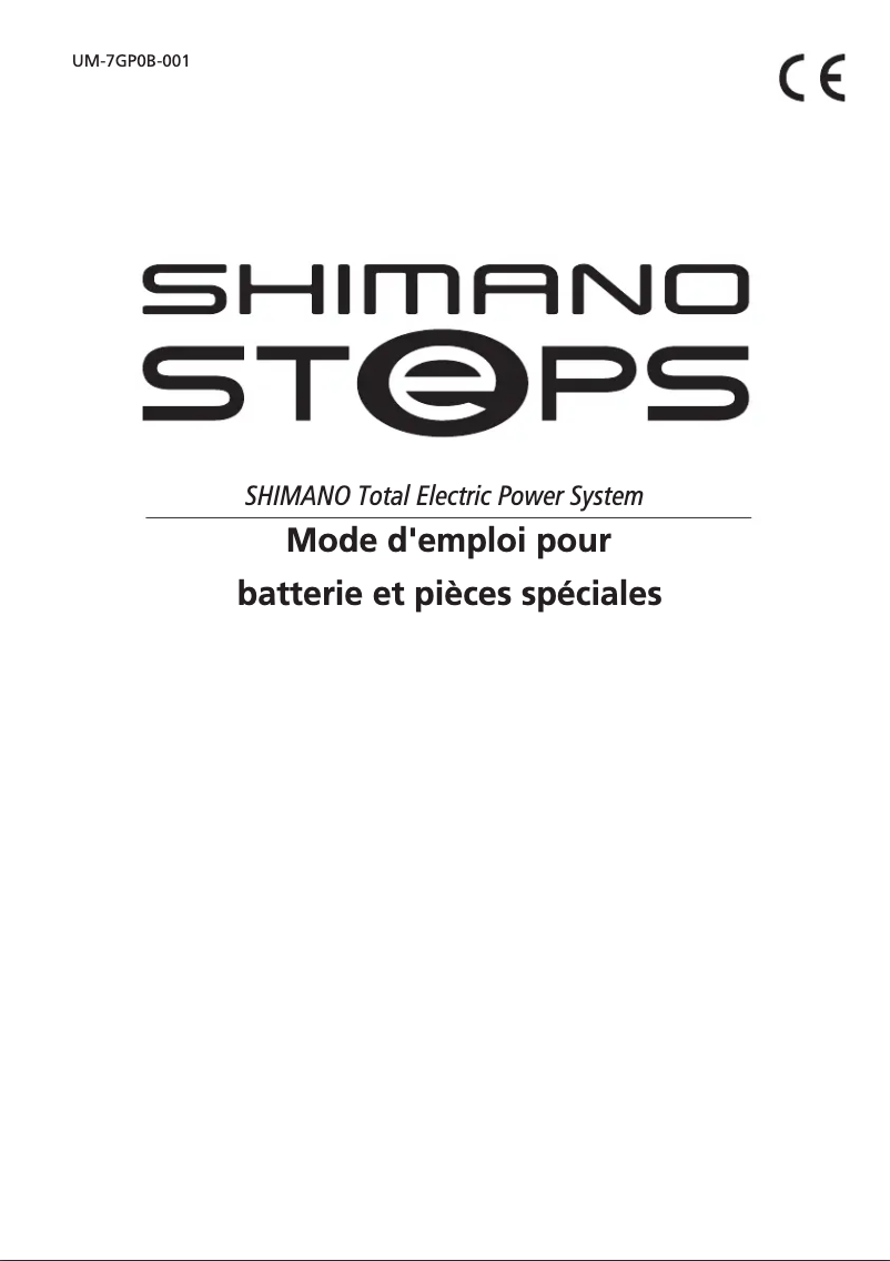Página 1 del manual Manual de usuario Shimano BT-E6010
