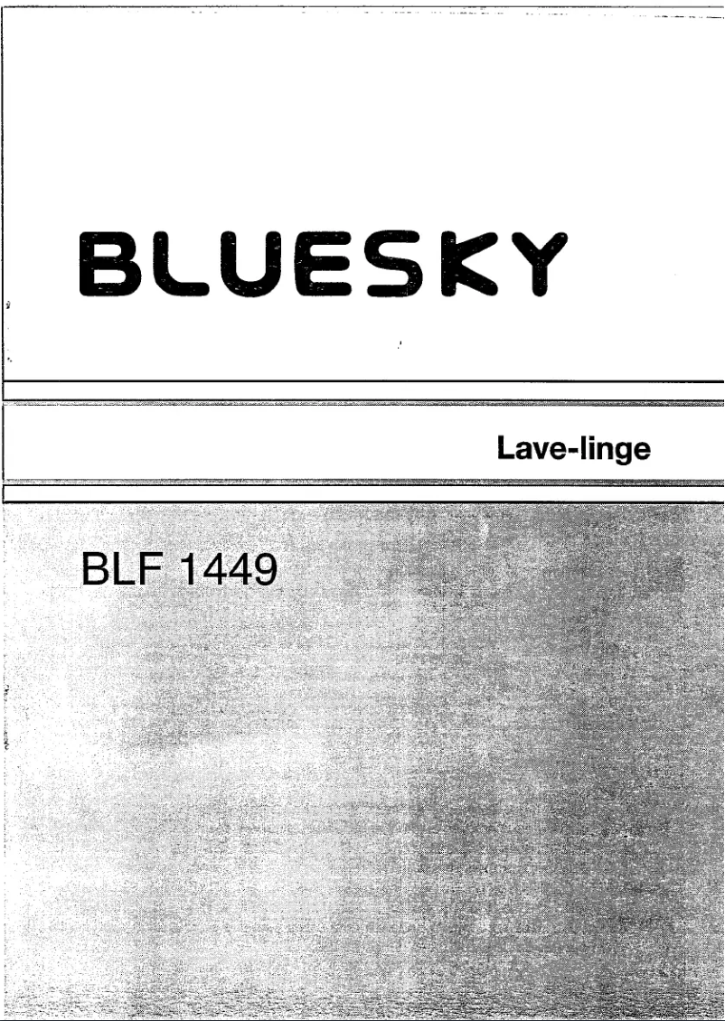 Page n°1 - Manuel utilisateur Bluesky BLF 1449