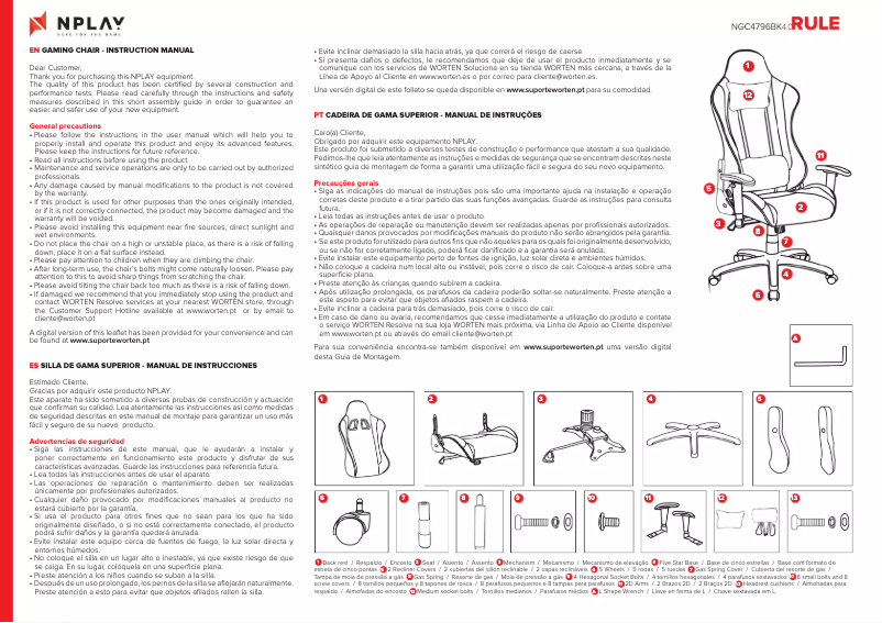 Page n°1 - Manuel utilisateur NPLAY RULE 4.0