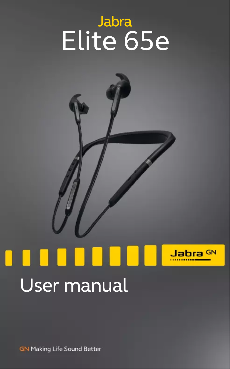 Page n°1 - Manuel utilisateur Jabra Elite 65e