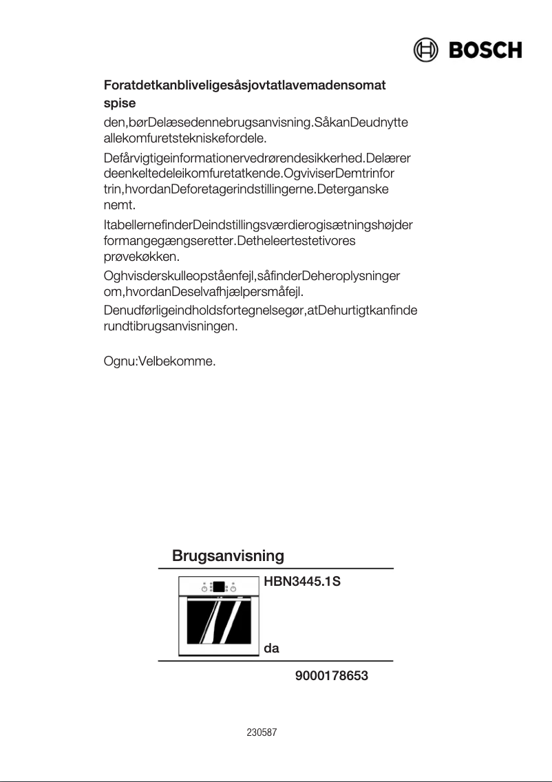 Image de la première page du manuel de l'appareil HBN344551S
