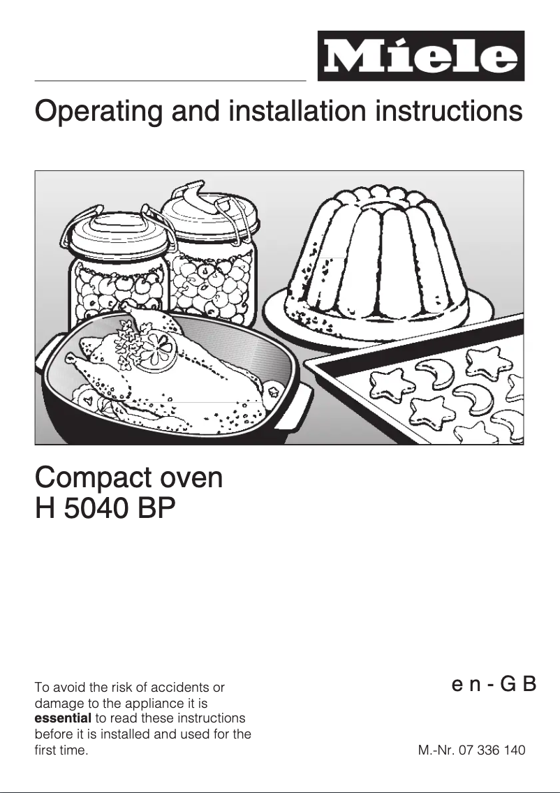 Página 1 del manual Manual de usuario Miele H 5040 BP