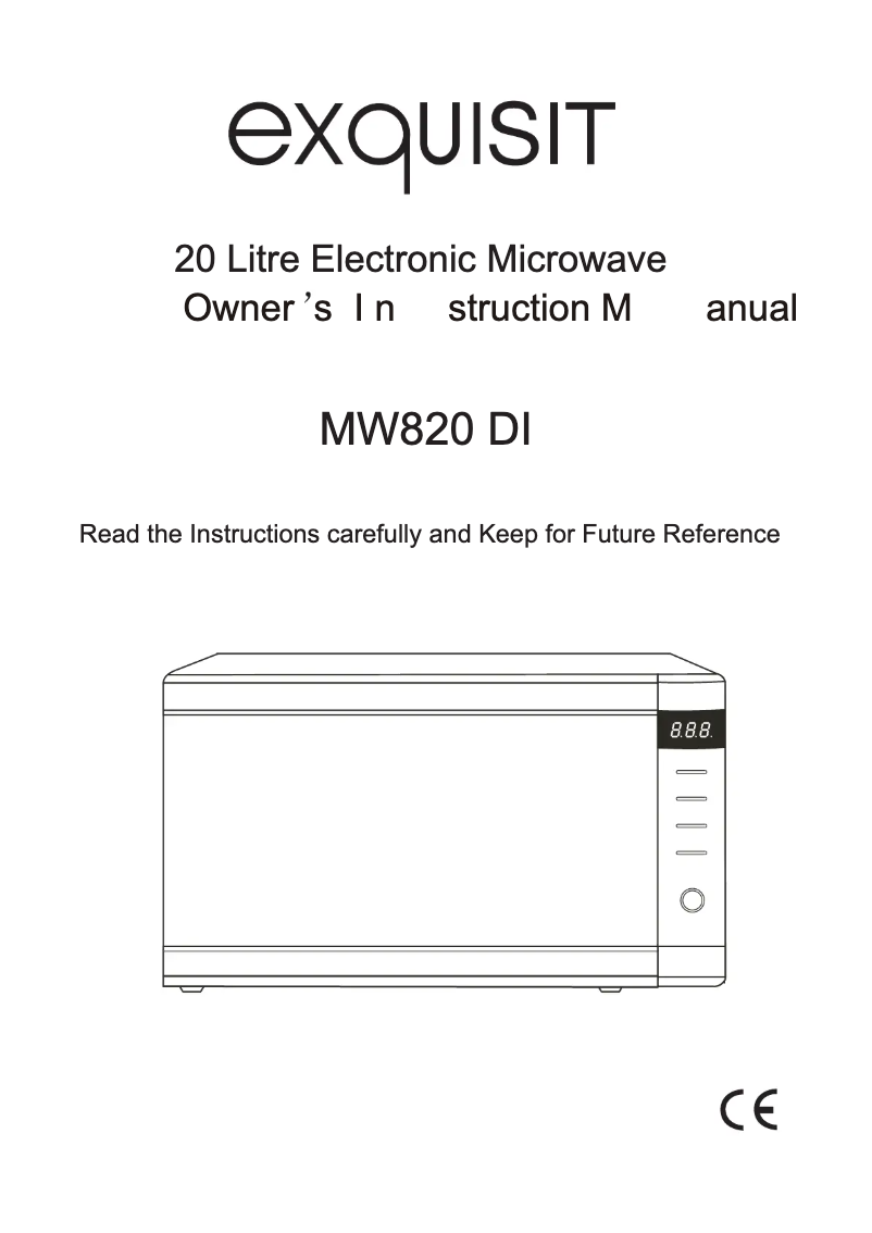 Página 1 del manual Manual de usuario Exquisit MW820DI