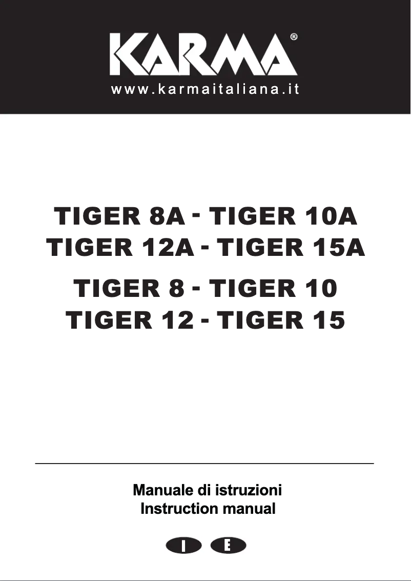 Image de la première page du manuel de l'appareil Tiger 15A