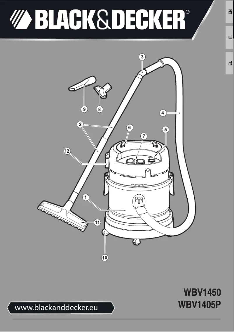 Page n°1 - Manuel utilisateur Black & Decker WBV1450