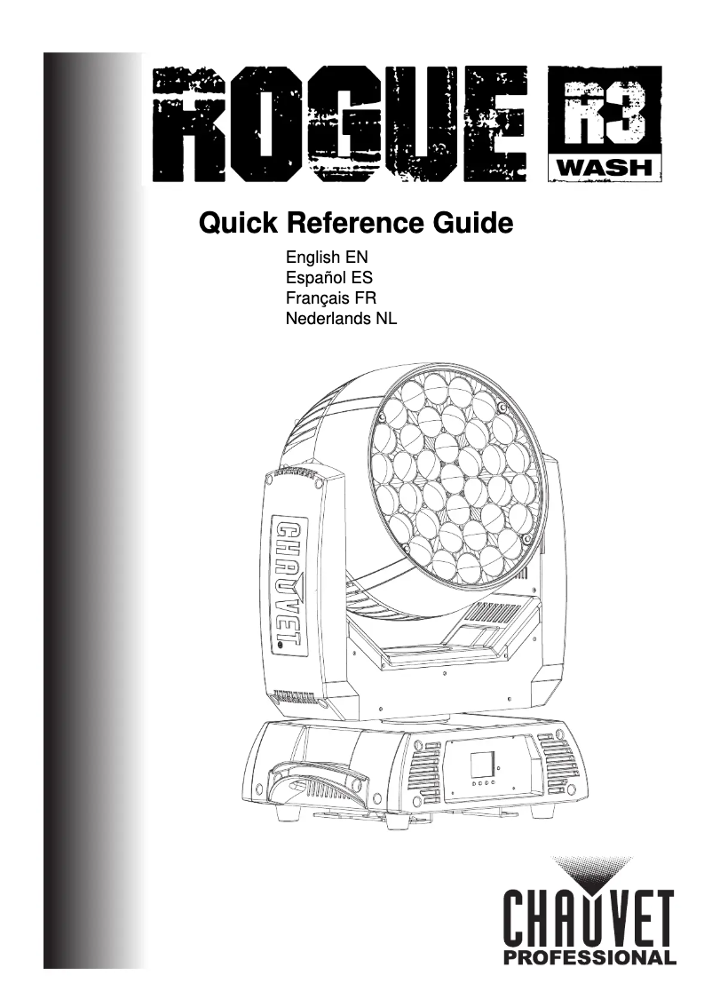 Página 1 del manual Manual de usuario Chauvet Rogue R3 Wash