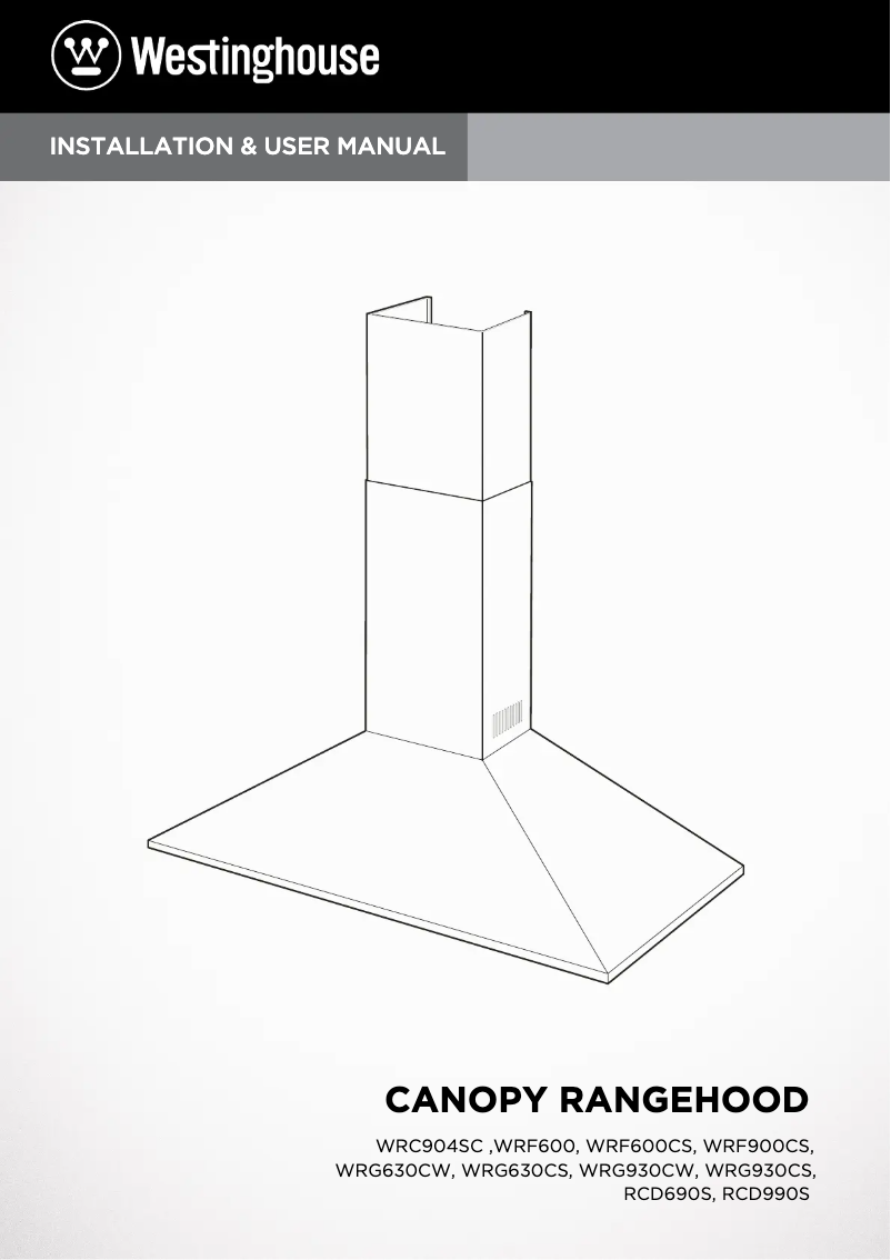 Page 1 de la notice Manuel utilisateur Westinghouse WRG630CW