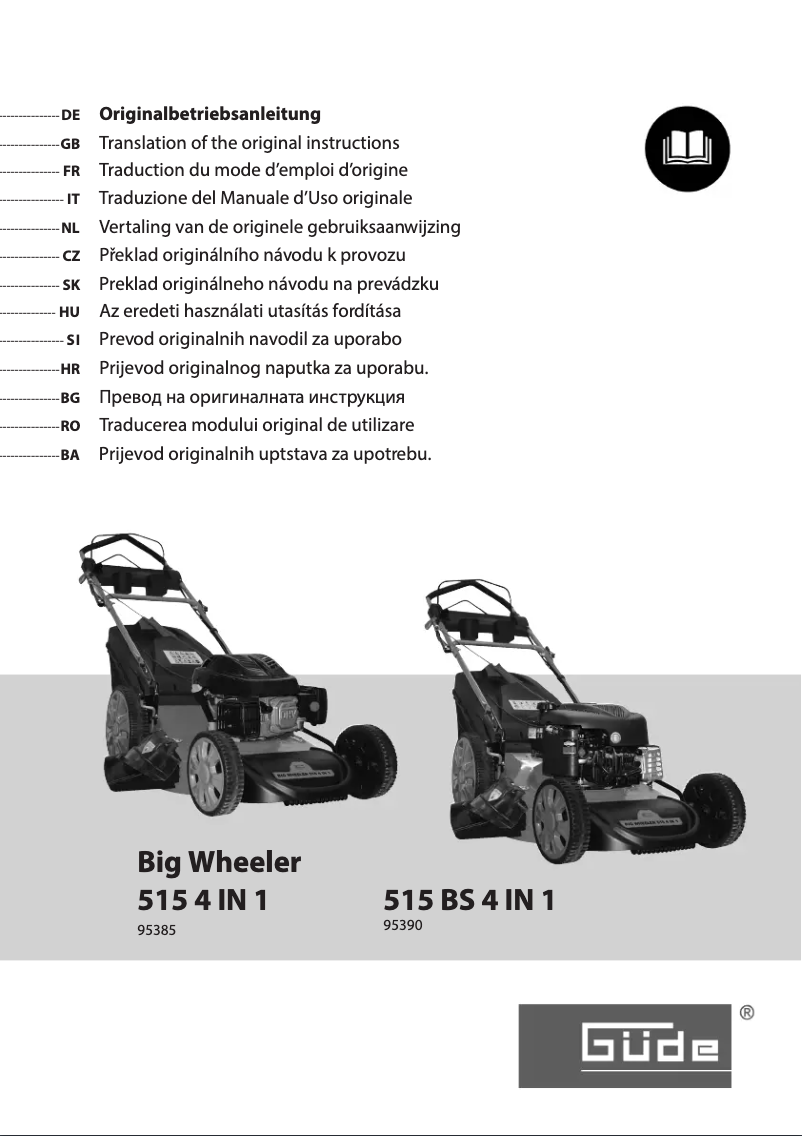 Page 1 de la notice Manuel utilisateur Güde 515 Big Wheeler