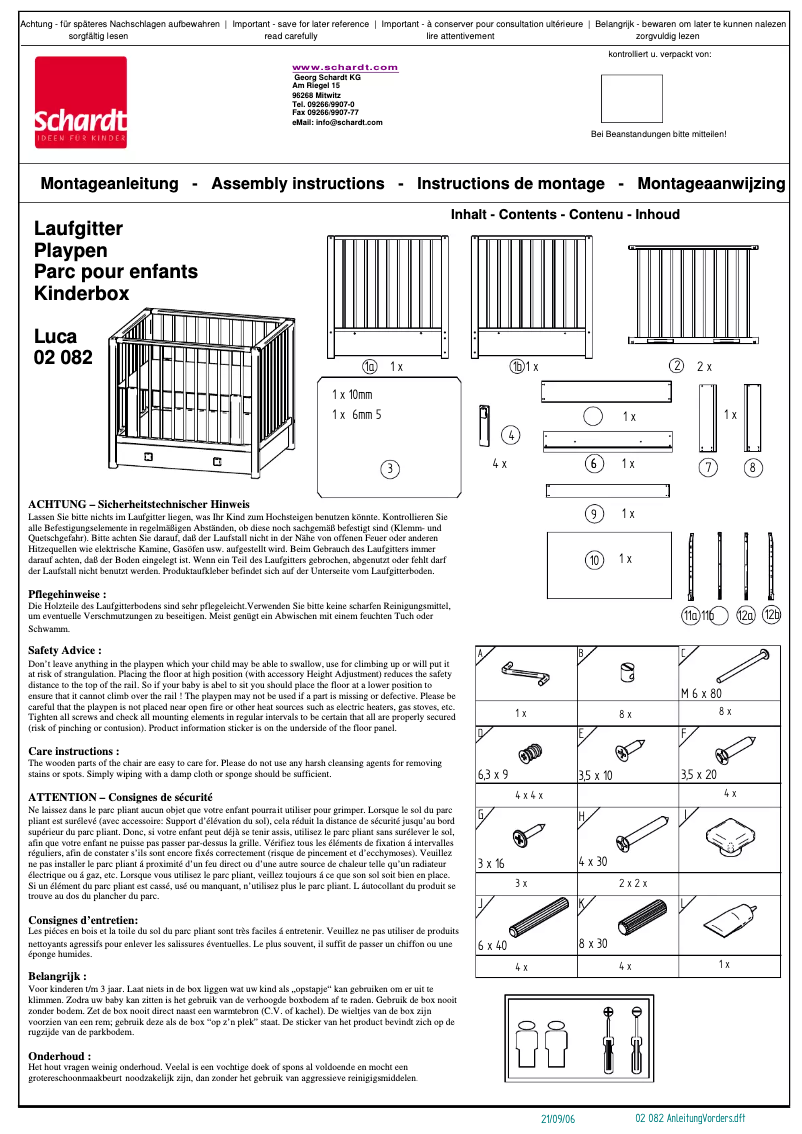 Image de la première page du manuel de l'appareil Lux