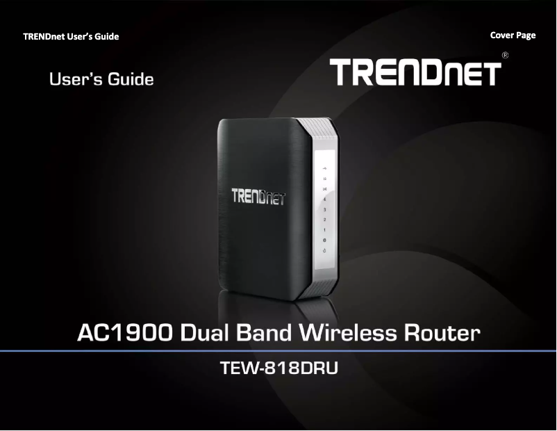 Page n°1 - Manuel utilisateur TRENDnet RB-TEW-818DRU