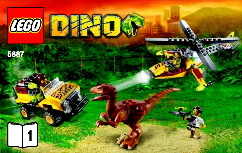 Page 1 de la notice Manuel utilisateur Lego Dino Defense HQ