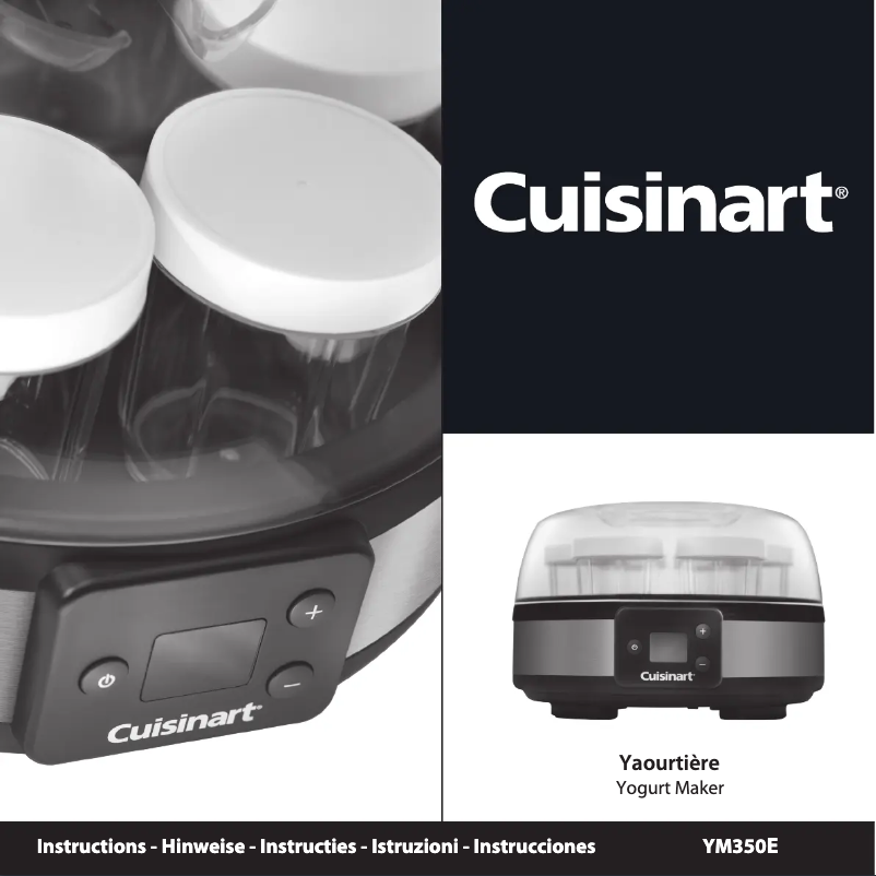 Page n°1 - Manuel utilisateur Cuisinart YM350E