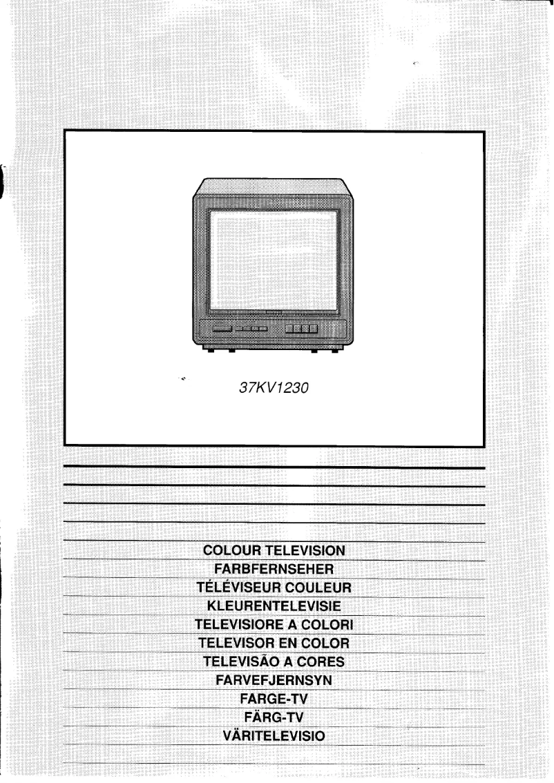 Image de la première page du manuel de l'appareil 37KV1230
