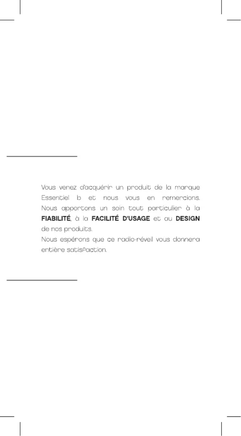Page n°1 - Manuel utilisateur Essentiel B Game Up