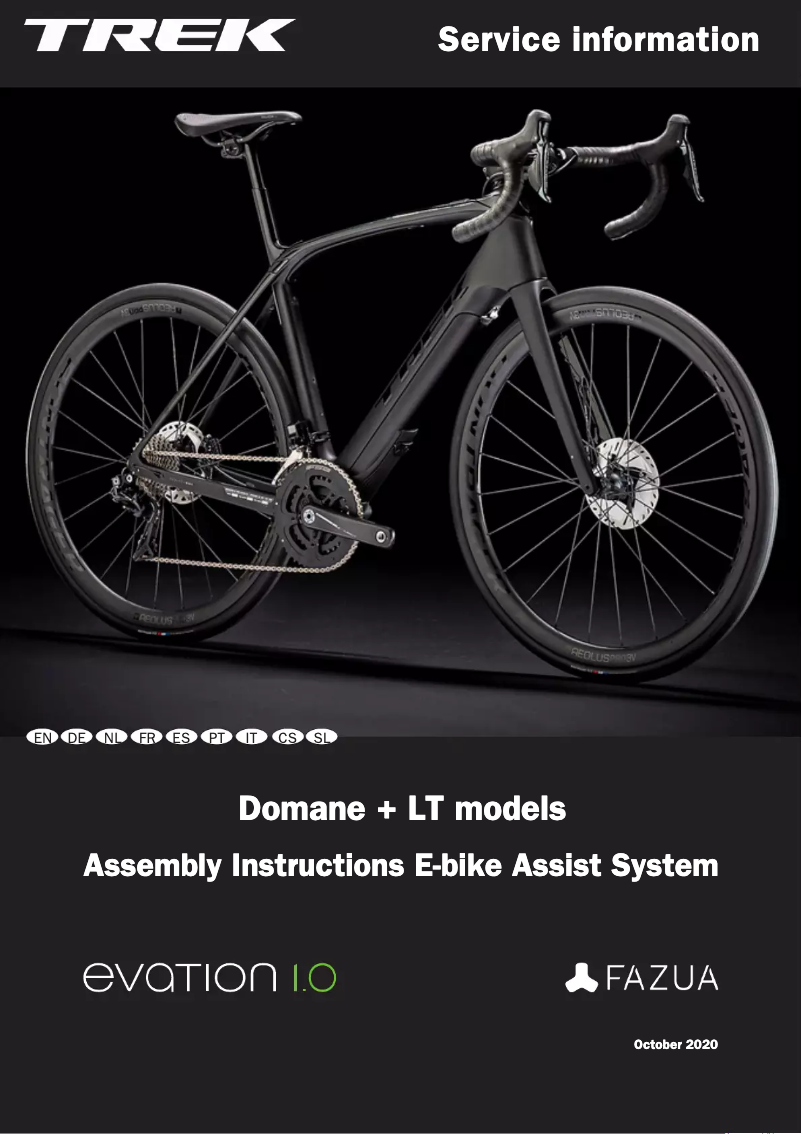 Image de la première page du manuel de l'appareil Domane+ LT 7 Gen 2