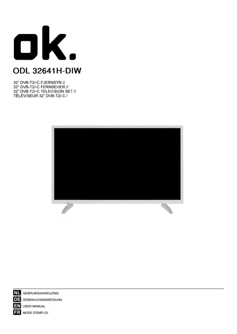 Image de la première page du manuel de l'appareil ODL 32641H-DIB