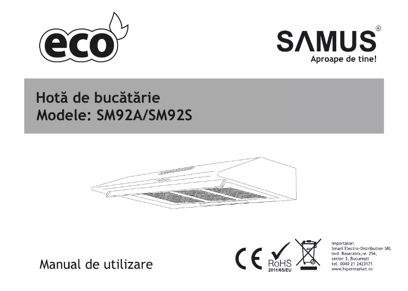 Page 1 de la notice Manuel utilisateur Samus SM92S