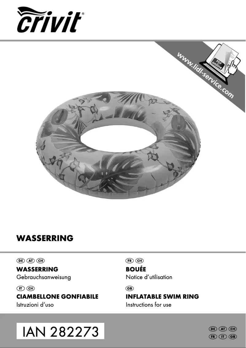 Image de la première page du manuel de l'appareil IAN 282273