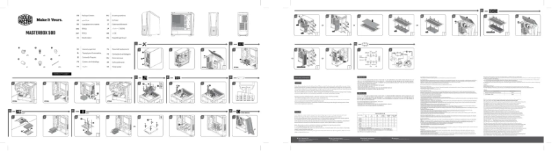 Page 1 de la notice Manuel utilisateur Cooler Master MasterBox 500