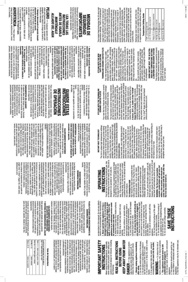 Image de la première page du manuel de l'appareil CS179