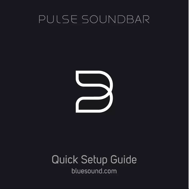 Página 1 del manual Manual de usuario Bluesound Pulse Soundbar