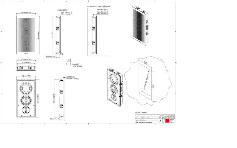 Page n°1 - Dessin technique Dali Phantom S-180