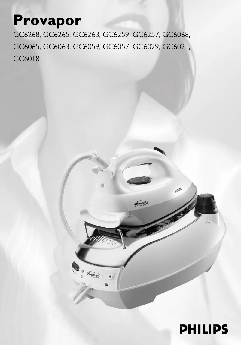Page 1 de la notice Manuel utilisateur Philips Provapor GC6057