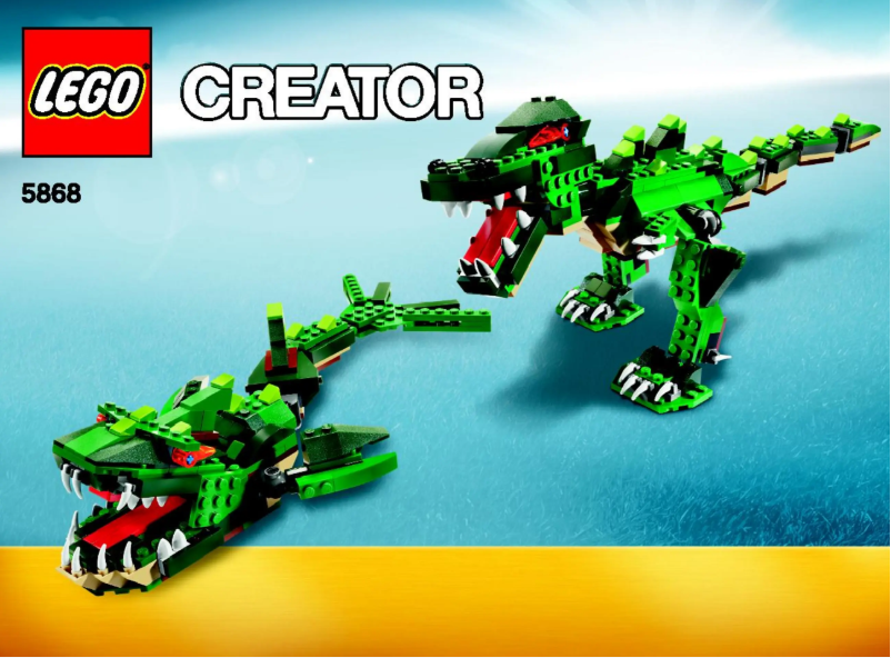 Page 1 de la notice Manuel utilisateur Lego Creator 5868