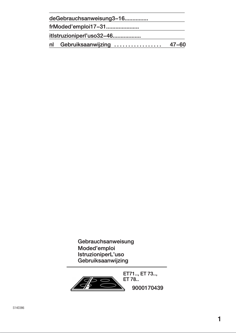 Image de la première page du manuel de l'appareil ET780501