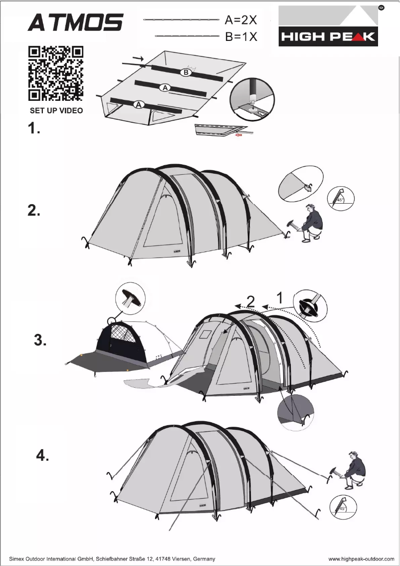 Page n°1 - Manuel utilisateur High Peak Peak Atmos 3